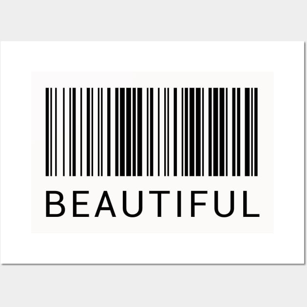 Beautiful Barcode Wall Art by MunaNazzal